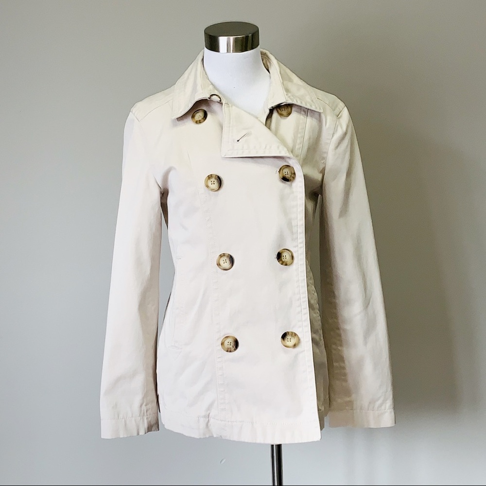 Gap Cream Double-Breasted Jacket - image 3